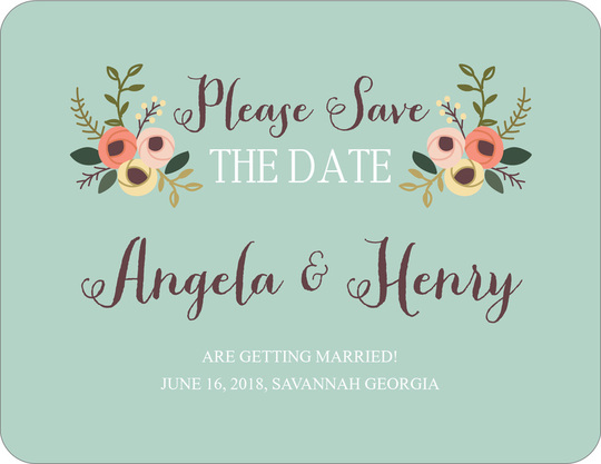 Botanical Bouquet Save the Date Cards